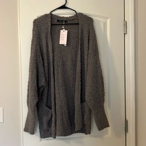 Gray Merokeety Cardigan, size large NWT